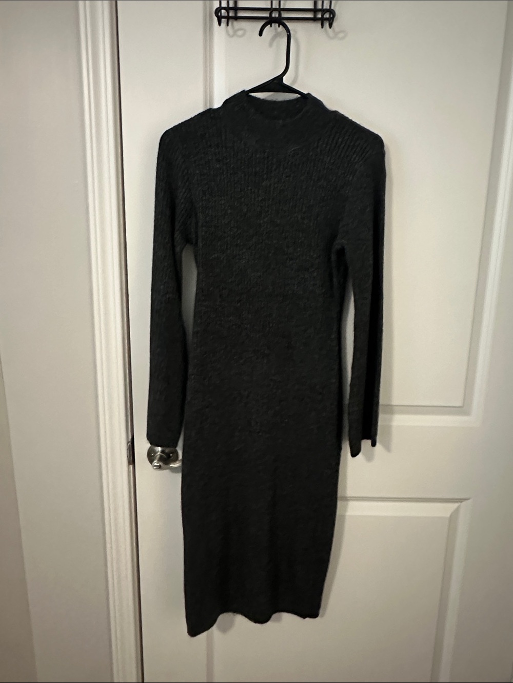 Fifteen Twenty Dark Gray Long Sleeve Knit Dress
